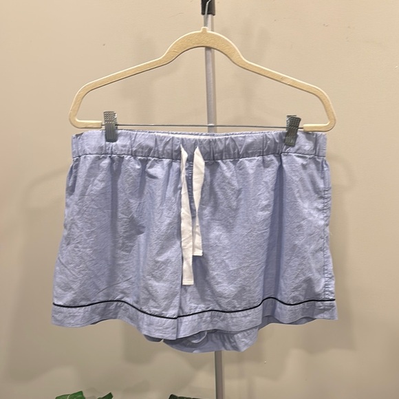 J. Crew End-on-end Cotton Pajama Short Set in Hydrangea NWT - Picture 4 of 15